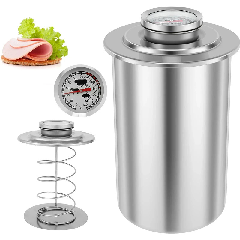 Stainless Steel Ham Maker with Thermometer