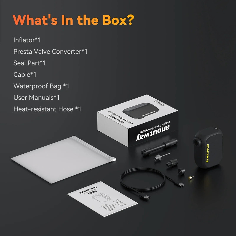 Pro Mini Electric Bike Pump Cordless Tire Inflator