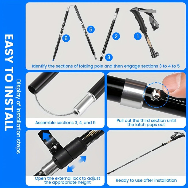 Aluminum Trekking Poles for Hiking
