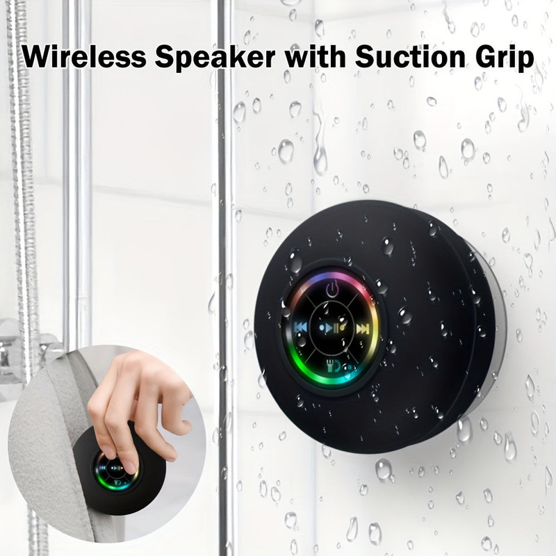 Portable Wireless Speaker with Suction Cup