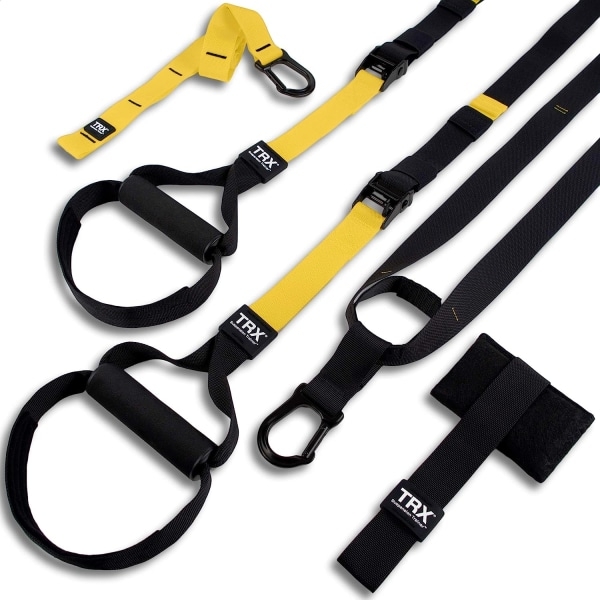 Pro Suspension Trainer Straps | Commercial-Grade Nylon | Adjustable | Full-Body Home Gym with Door Anchor & Carry Bag | Portable Fitness for Home, Gym & Travel