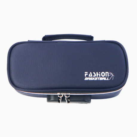 Large Capacity Pencil Case with 4 Compartments Canvas Pen Pouches Multilayer Pen Organizers Bag Oxford Fabric Pencil(blue)