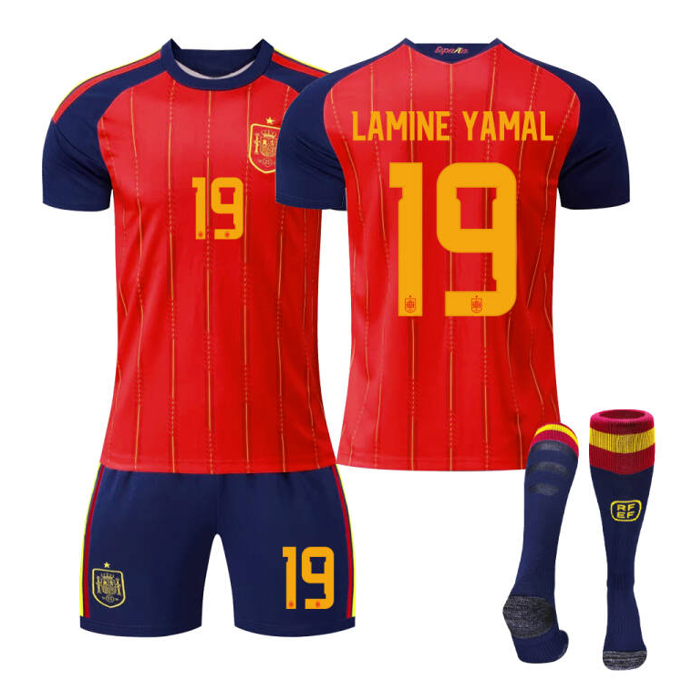 2026 FIFA World Cup Spain Home Red Soccer Jersey #10 Yamal #2 Carvajal #16 Rodri #20 Pedri #17 Nico Williams #19 Olmo #4 Cubarsí Football Shirt Fan Edition Children /Adult Sizes Fast Shipping(Lamine Yamal + SizeXL)