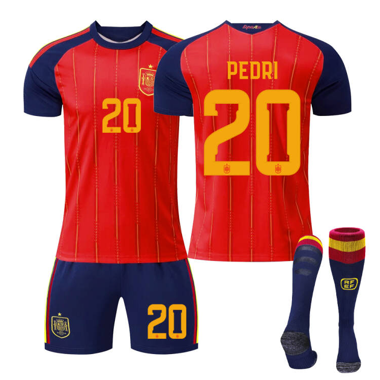 2026 FIFA World Cup Spain Home Red Soccer Jersey #10 Yamal #2 Carvajal #16 Rodri #20 Pedri #17 Nico Williams #19 Olmo #4 Cubarsí Football Shirt Fan Edition Children /Adult Sizes Fast Shipping(Pedri + Size20)