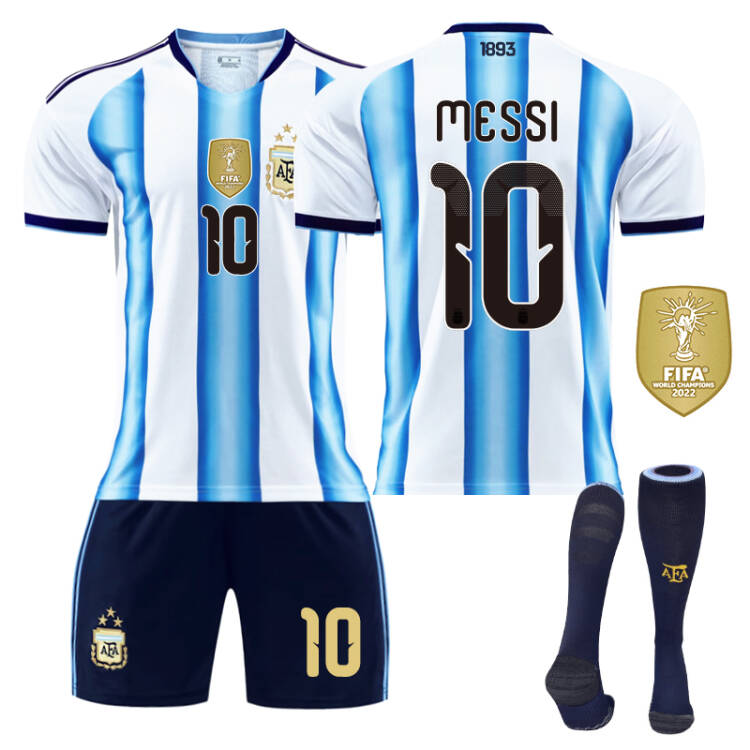 2026 FIFA World Cup Argentina Home Jersey #10 Messi #9 Alvarez #22 Martinez #20 Enzo Football Shirt Fan Edition Children/Adult Sizes 16-XXL(De Paul + SizeXXXL)