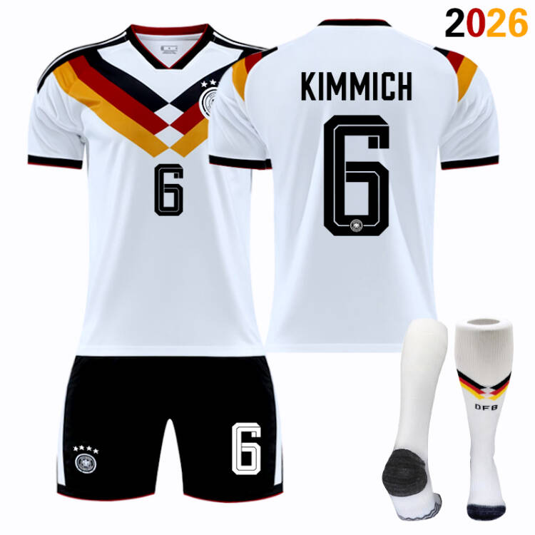 2026 FIFA World Cup Germany Home Football Jersey #Manuel Neuer #Joshua Kimmich, #Kai Havertz, #Toni Kroos, #Jamal Musiala, #Nick Woltemade, #Thomas Müller, #Florian Wirtz, #Leroy Sané Fan Version Football Jersey Children/Adult Sizes Breathable Fabric(Josh