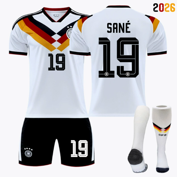 2026 FIFA World Cup Germany Home Football Jersey #Manuel Neuer #Joshua Kimmich, #Kai Havertz, #Toni Kroos, #Jamal Musiala, #Nick Woltemade, #Thomas Müller, #Florian Wirtz, #Leroy Sané Fan Version Football Jersey Children/Adult Sizes Breathable Fabric(Lero
