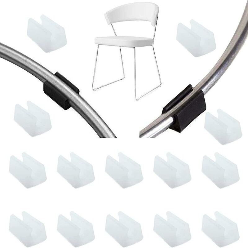 32 pcs Chair Leg Caps Tube End Caps Pads Furniture Floor Protectors U Shape Plastic Chair Caps,Chair Leg Caps Silicone