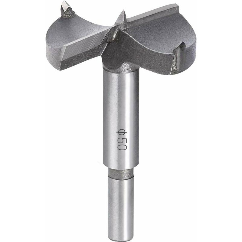 Wood Drill Bits, 50Mm Carbide Wood Cutter, Installing Wooden Spherical Doors, Drawers, Plywood, Quickly Helps You Make