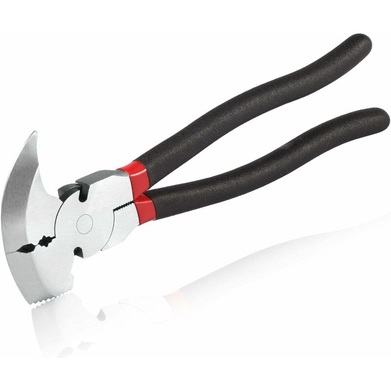 10.5" Fence Pliers - Solid Joint Pliers - Fence Pliers - Heavy Duty Fence Pliers - Multi-Tool For Fencing - Pliers With