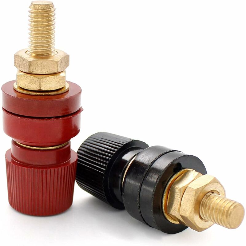 2 pcs Binding Post, M8 Thread Junction Post Connector, Type 555 Brass Female Socket Binding Post, Can Be Used For