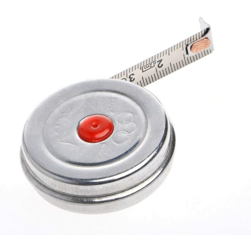 2M Mini Metric Stainless Steel Retractable Tape Measure For Office, Premium Quality Metric