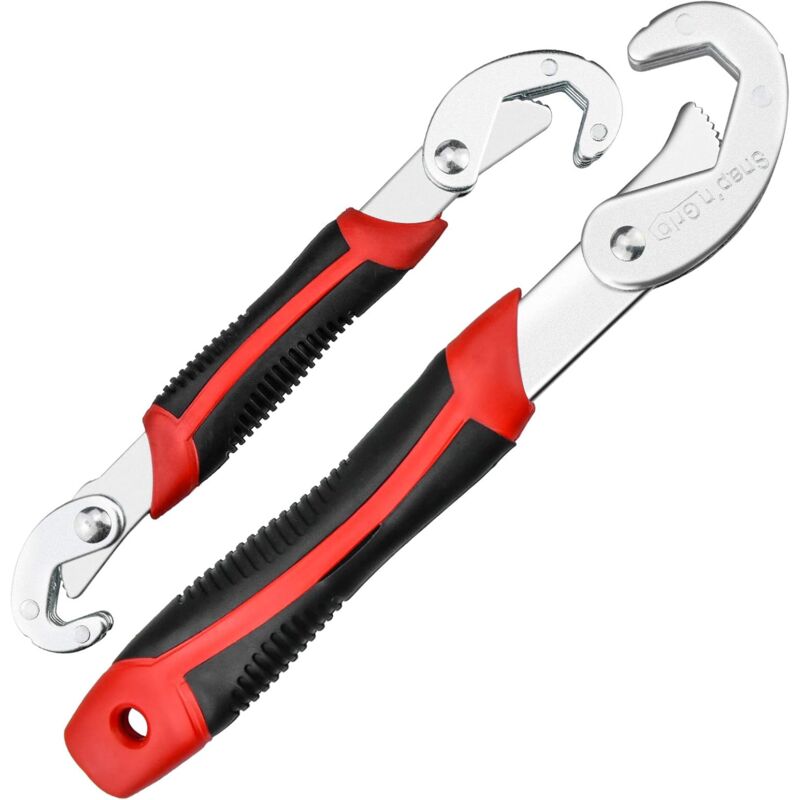 2 pcs Adjustable Wrench Set, Adjustable Wrench, Snap Grip Universal Wrench, Multifunctional Nut Wrench, Adjustable