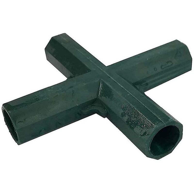 4 pcs 4 Way Garden Frame Corner Connector Pipe Connector Corner Connector For Greenhouse Furniture Frame Inner 16Mm