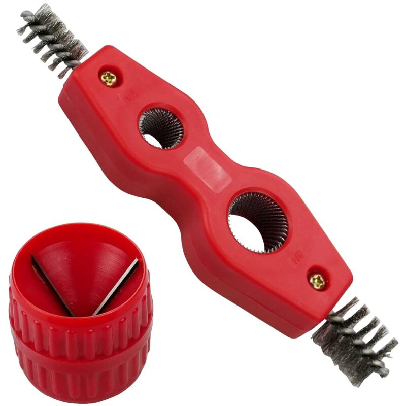 Universal Pipe Deburrer Deburring Rust Brush Deburring Tool Interior And Exterior Multi-Layer Deburrer For Plumbing