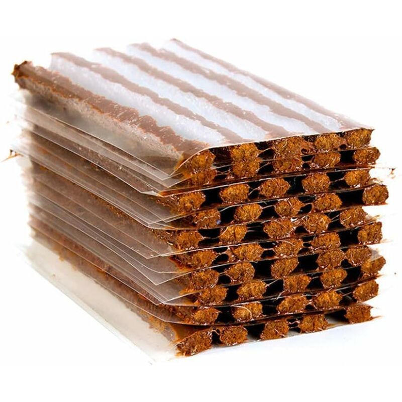 50 pcs Tubeless Tire Repair Strip Cords Kit Plug Tool Rubber Quick Recovery Tyre Wheel Glue Car Motorcycle Automobile