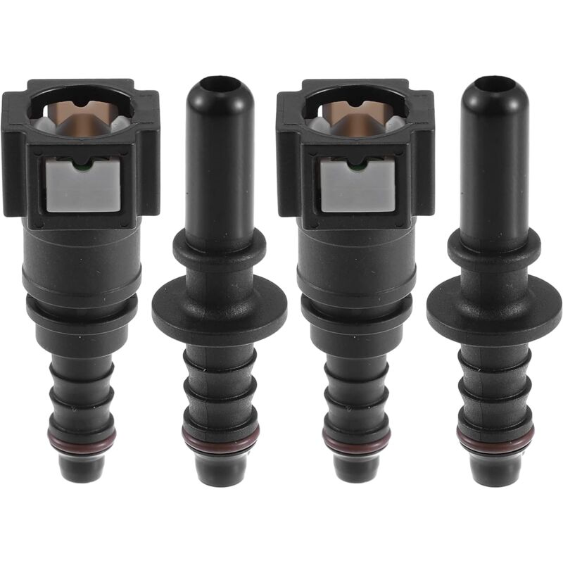 7.89Mm To 8Mm Straight Car Fuel Hose Quick Release Connector 2 Set