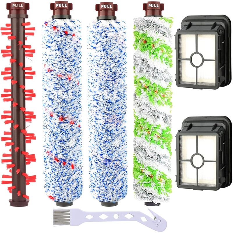 7 pcs Accessories For Bissell Crosswave 3 In 1 Vacuum Cleaner Replacement Brush Filter Replacement For Vacuum Cleaner