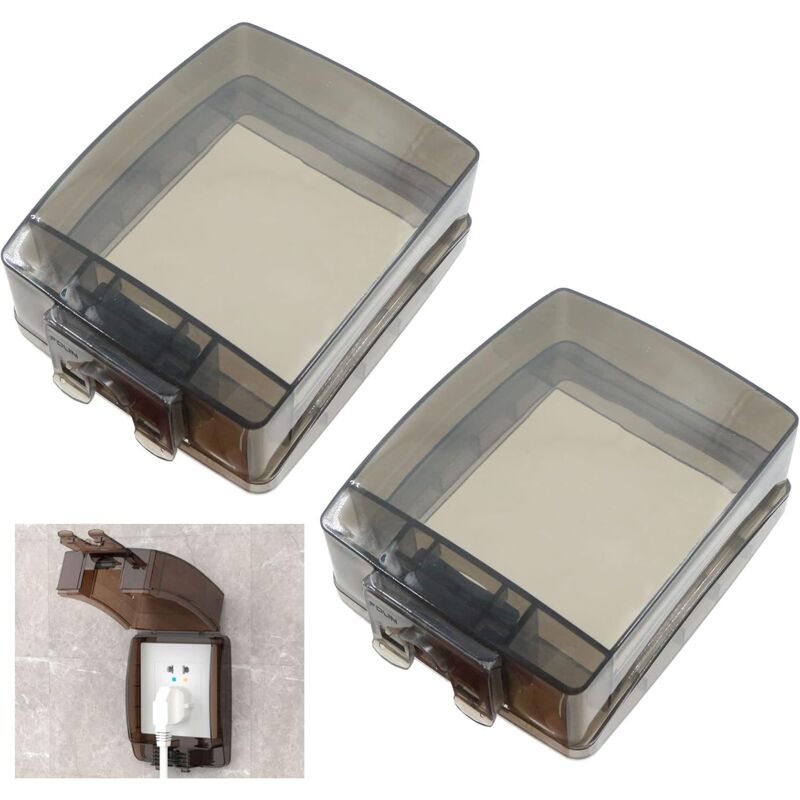 Waterproof Plastic Wall Switch Box - Hidden Water Box Cover, Power Socket Box, Universal Splash-Proof Socket