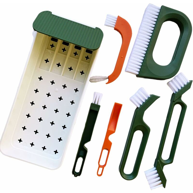5 In 1 Grout Brush Set, Cleaning Brush For Bathroom And Kitchen, Scrub Tile Grouts, Nooks And Corners, Bottle Brush