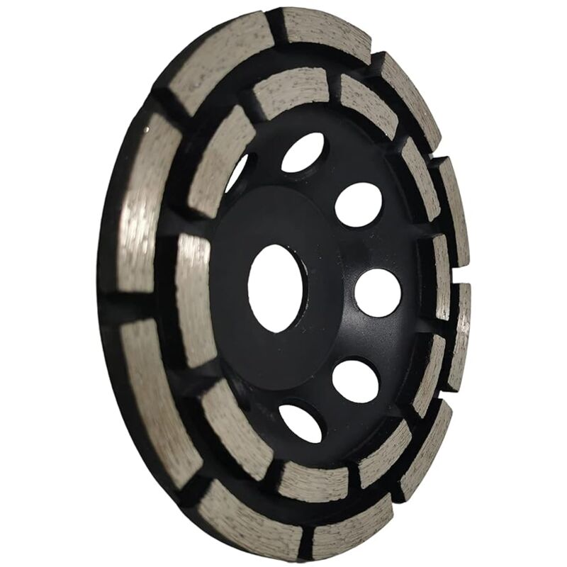 Diamond Grinding And Sanding Disc, 125Mm X 22.23Mm Double ROw Diamond Abrasive Wheel, For Grinding Screed, Concrete