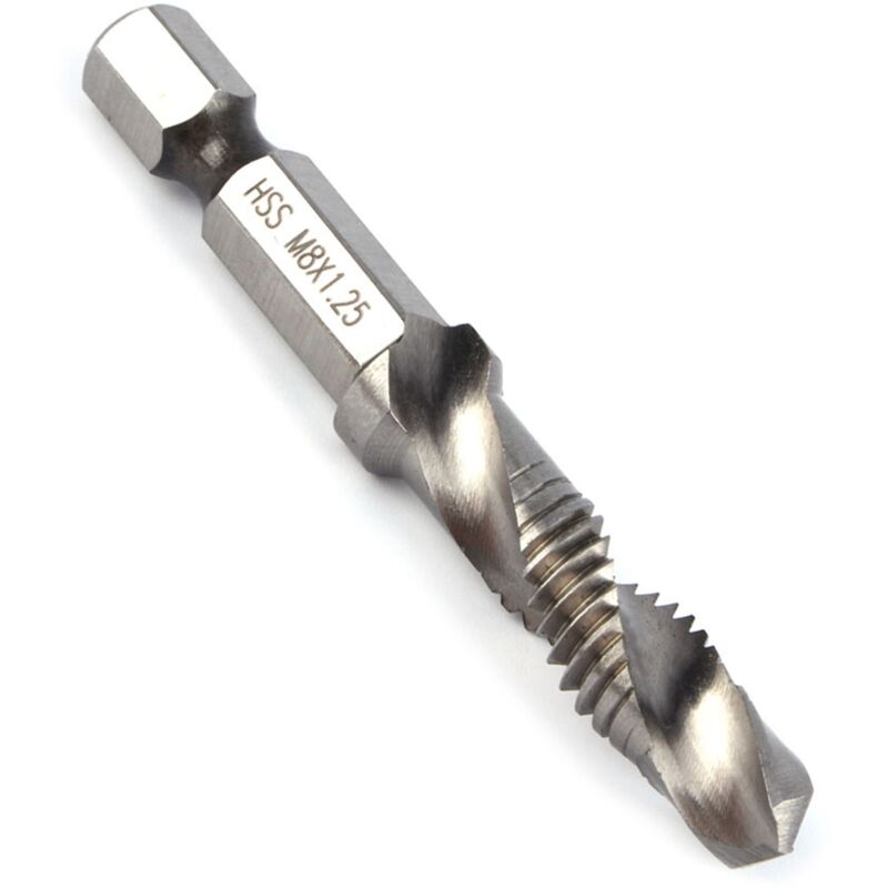 Eosnow M8 Hss 1/4" Hex Shank Drill Bit & Countersink Drill Bits Power Tool Part