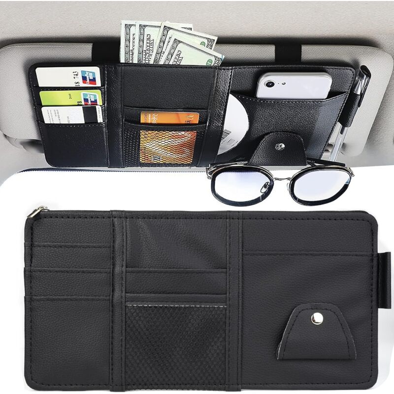 Car Interior Pocket Car Sun Visor Organizer Car Sun Visor Storage Car Sun Visor Clip Organizer Used For Credit Cards