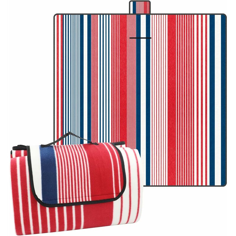 Picnic Mat 200 X 200 Cm, Waterproof Picnic Blanket For Beach And Garden, Large Picnic Tablecloth For Family (4-6 People)