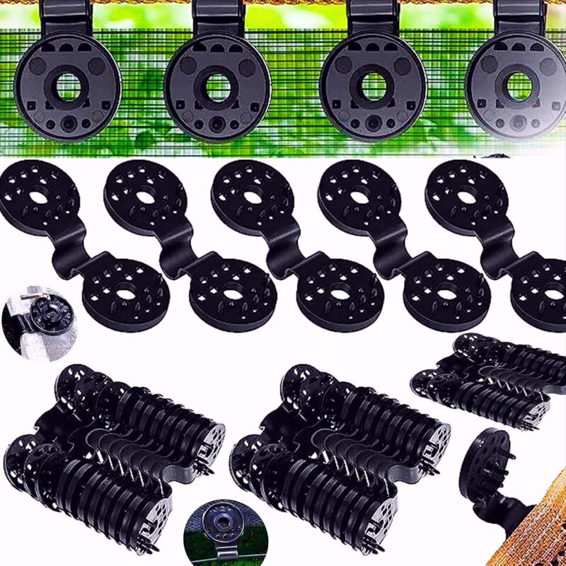 50 pcs Practical Heavy Duty Fixing Clip For Privacy Screen Fabric Sunshade In Greenhouse