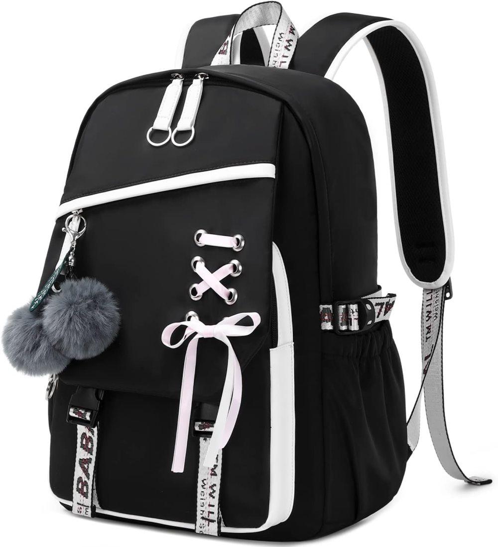 Waterproof Children Backpack for School, Durable Large Capacity Comfortable to Carry, Black