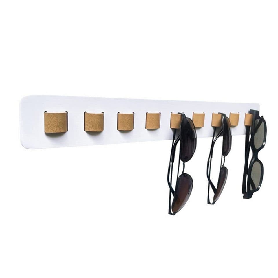 Eyeglass Holder Stand Organizer Wall Mounted for Sunglasses and Eyeglasses, Black