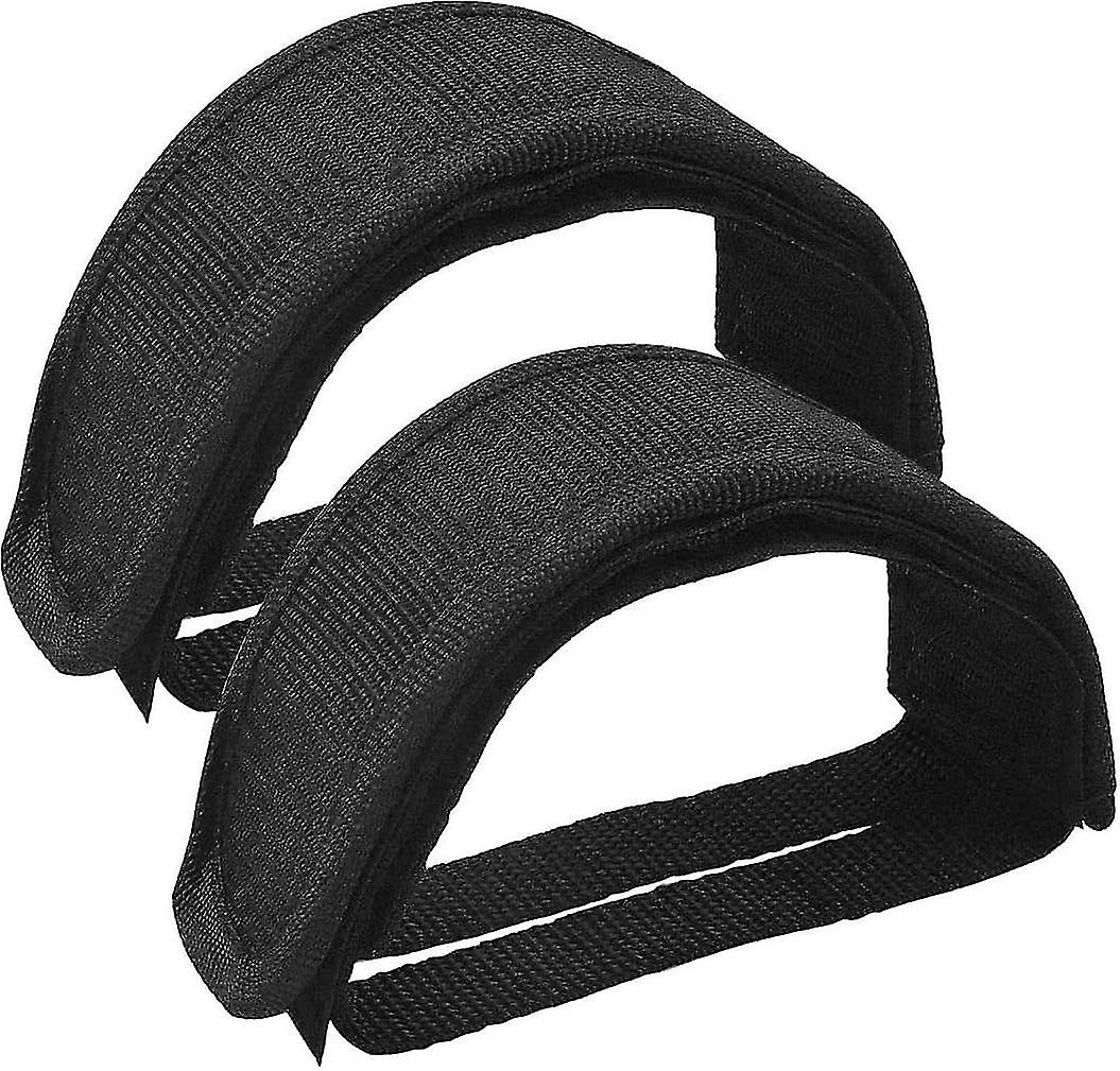 1 Pair Universal Bicycle Pedal Straps, Adjustable Non-Slip Double Adhesive Pedal Toe Clips Nylon Pedal Straps, Bicycle Pedal Accessories