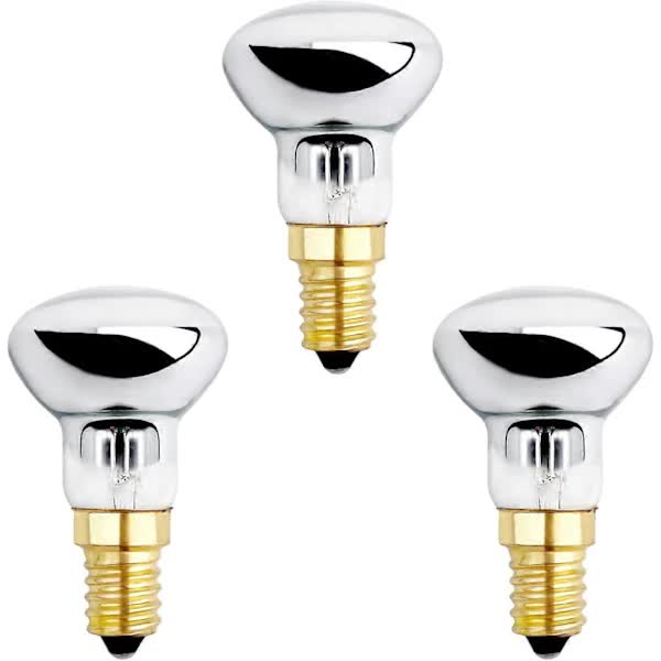E14 R39 25W Dimmable Warm White 2600K Incandescent Bulb 250LM Small Reflector Bulbs Compatible with Heating Bubble Lamp Rocket Lamp Glitter Lamp