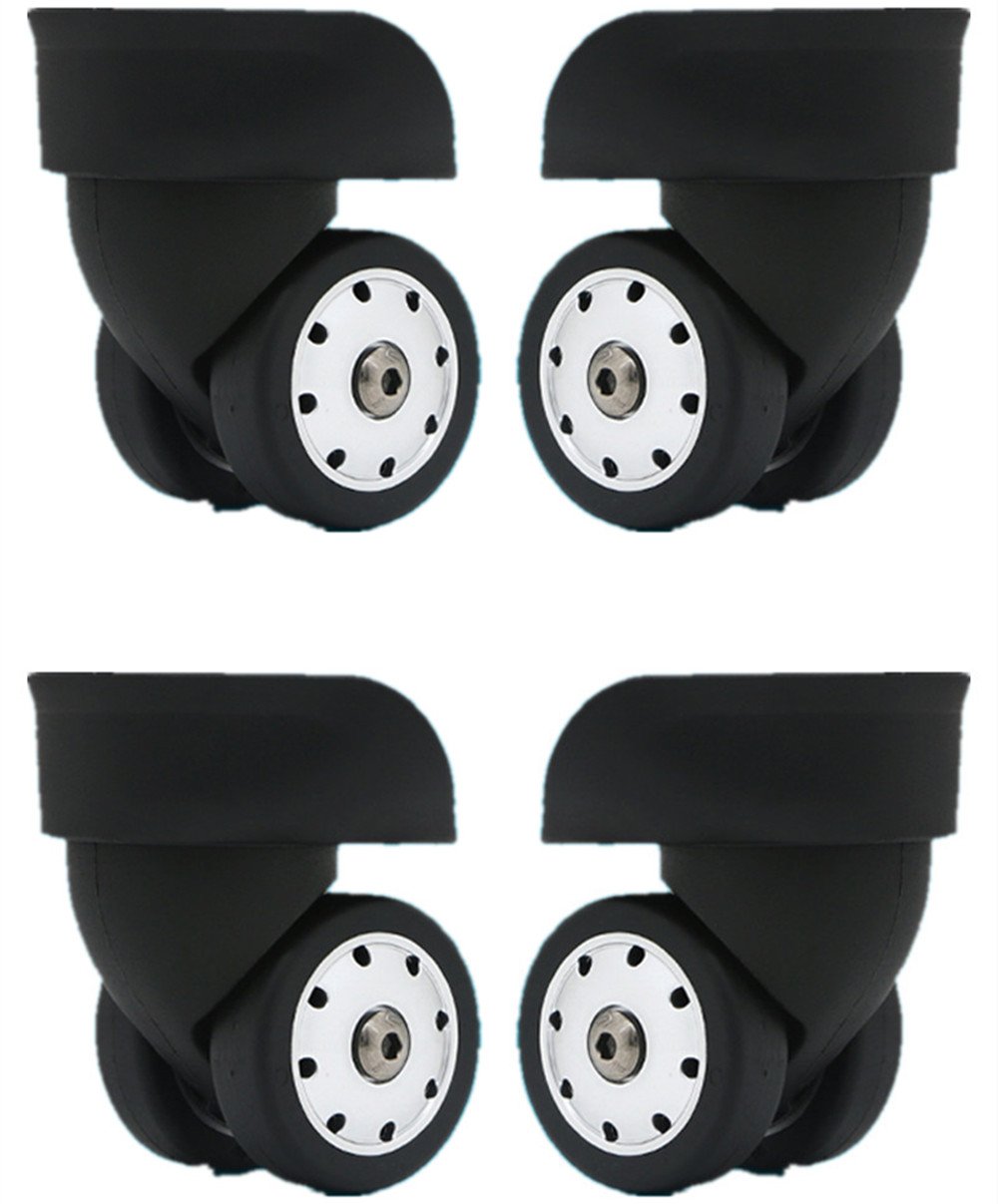 Replacement Luggage Wheels W046# S Size (Di Long) Replacement Plastic Wheels/Luggage Spinner Wheels (2 Pair/Set)
