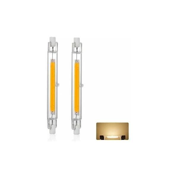 R7S LED Bulb 20W Dimmable 2-Pack, 118mm 3000K Warm White 3000LM, 360-Degree Lighting Flicker-Free, Compatible with Halogen Bulbs J118 300W