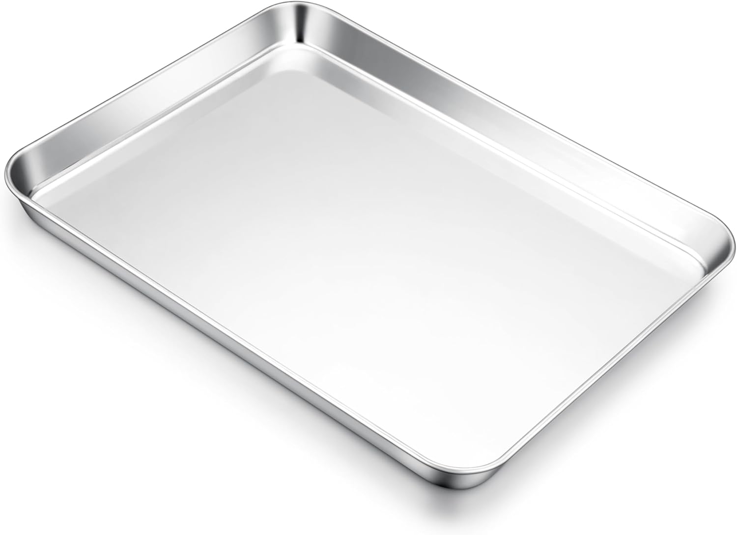 Cookie Sheet for Baking, 18”x13” Stainless Steel Baking Sheet Pan for Oven, Large Non Toxic Metal Baking Tray for Cake Cookies, Healthy & Rust Free, Mirror Finish & Dishwasher Safe, 1 Pack