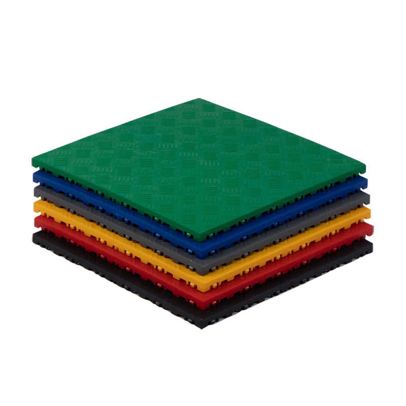 1.8 cm thick plastic interlocking floor tiles/grilles for car wash bays and car detailing shops - plastic divider mats - green （1pc）