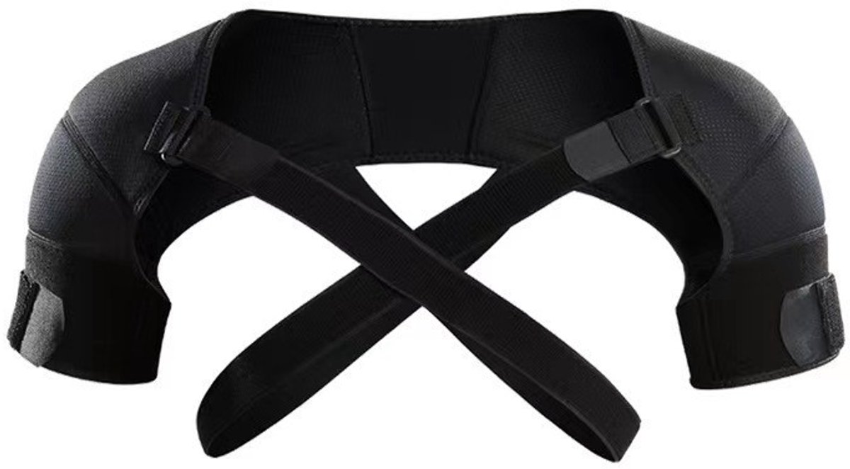 Shoulder Brace - Shoulder Support Brace for Sports - Double-Sided Adjustable & Breathable - Compression and Stability for Both Shoulders - S/M