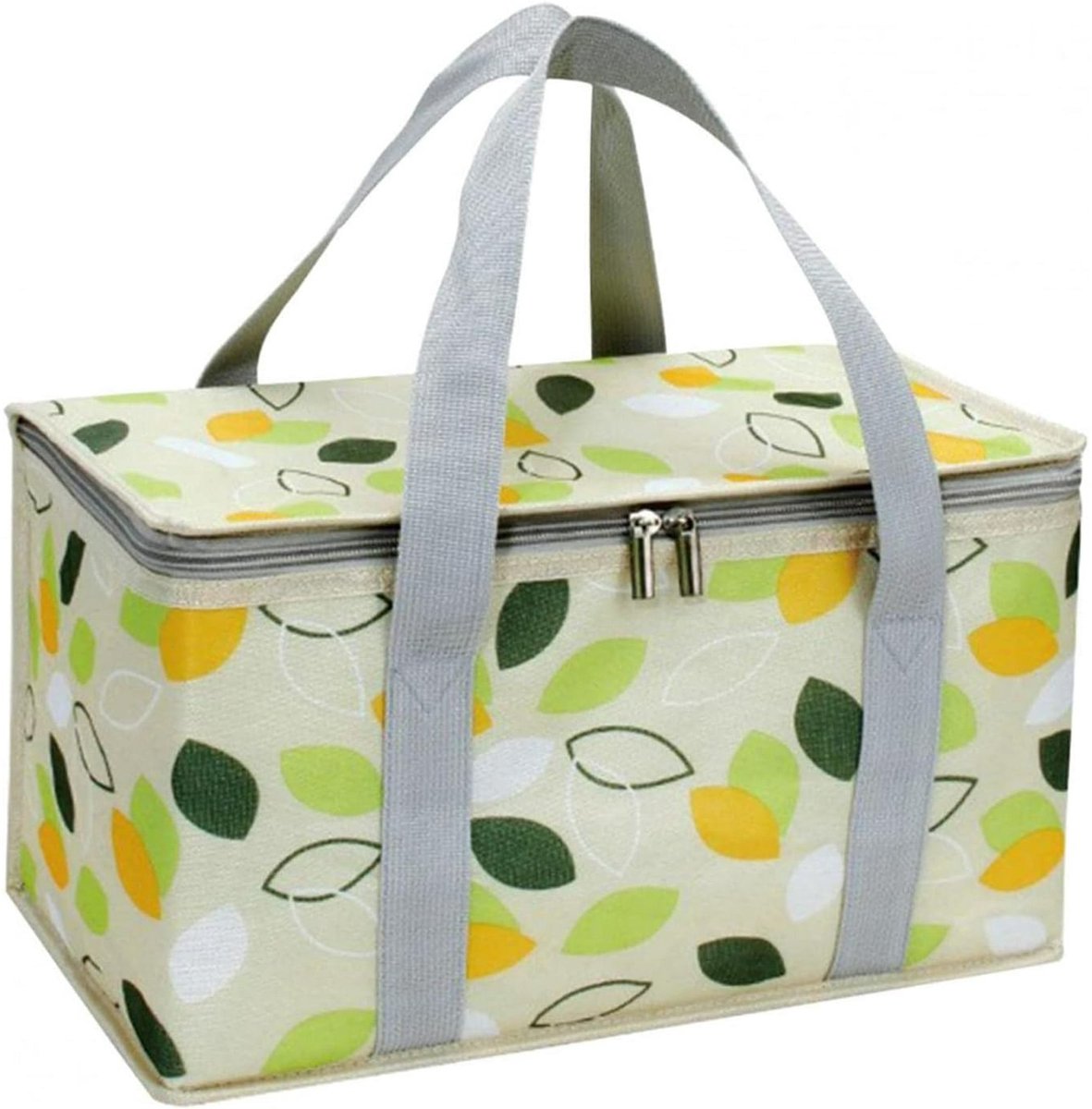 Large Cooler Bag - Picnic Cooler Bag, Lunch Bag - Lined - Keep Warm or Cold - Insulated Cooler Bag for Camping, BBQ, Home, Car & Outdoor Activities