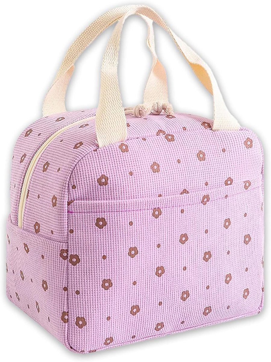 Cooler Bags - Lunch Bag - Handle Strap - Cooler Bag - Lunch Bag - Insulated Cooler Bag - Picnic Bag - 25.5*21*17cm - Suitable for work, office, travel and picnics（Purple）