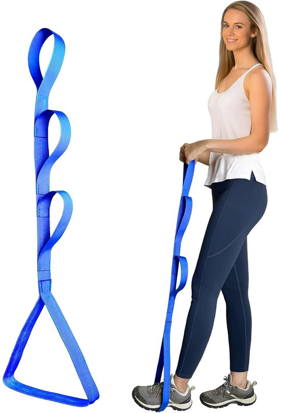 42 Inch Leg Raiser - Suitable for post-hip replacement and post-knee surgery - Leg Raiser Strap - Convenient for getting in and out of bed, car, couch, and wheelchair（Blue）
