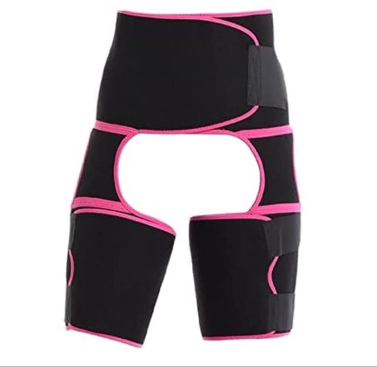 Unisex - Hip and groin support - Hip joint brace - Relief band - Suitable for both legs (pink, M)