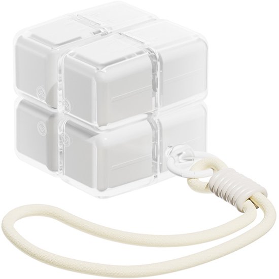 Medicine box - 7-day medicine box - Weekly pill box - Portable pill box for travel - Easy to open - 8 compartments - For storing vitamins and medicines - White