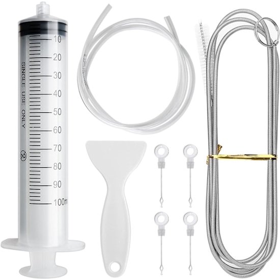 Refrigerator Drain Cleaner - For Cleaning the Refrigerator - Refrigerator Drain Hole, Cooling Tube, Drain Cleaner - Clogged Drain Cleaning Tool - Set of 8