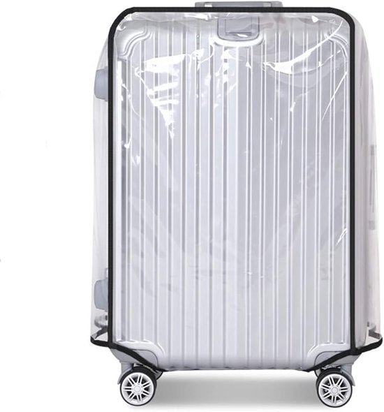 Luggage Cover - Transparent PVC Material - Waterproof and Scratch Resistant - Semi-transparent Luggage Cover - Suitable for Business Travel and Daily Use - 22