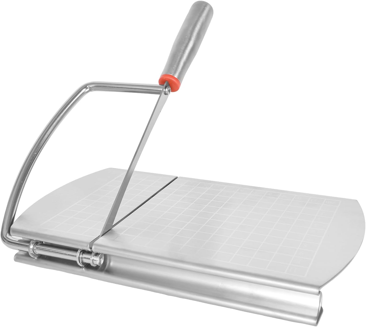 Cheese Cutter - Stainless Steel Blade with Measuring Scale - For Block Cheese and Sausage - Multifunctional Kitchen Aid
