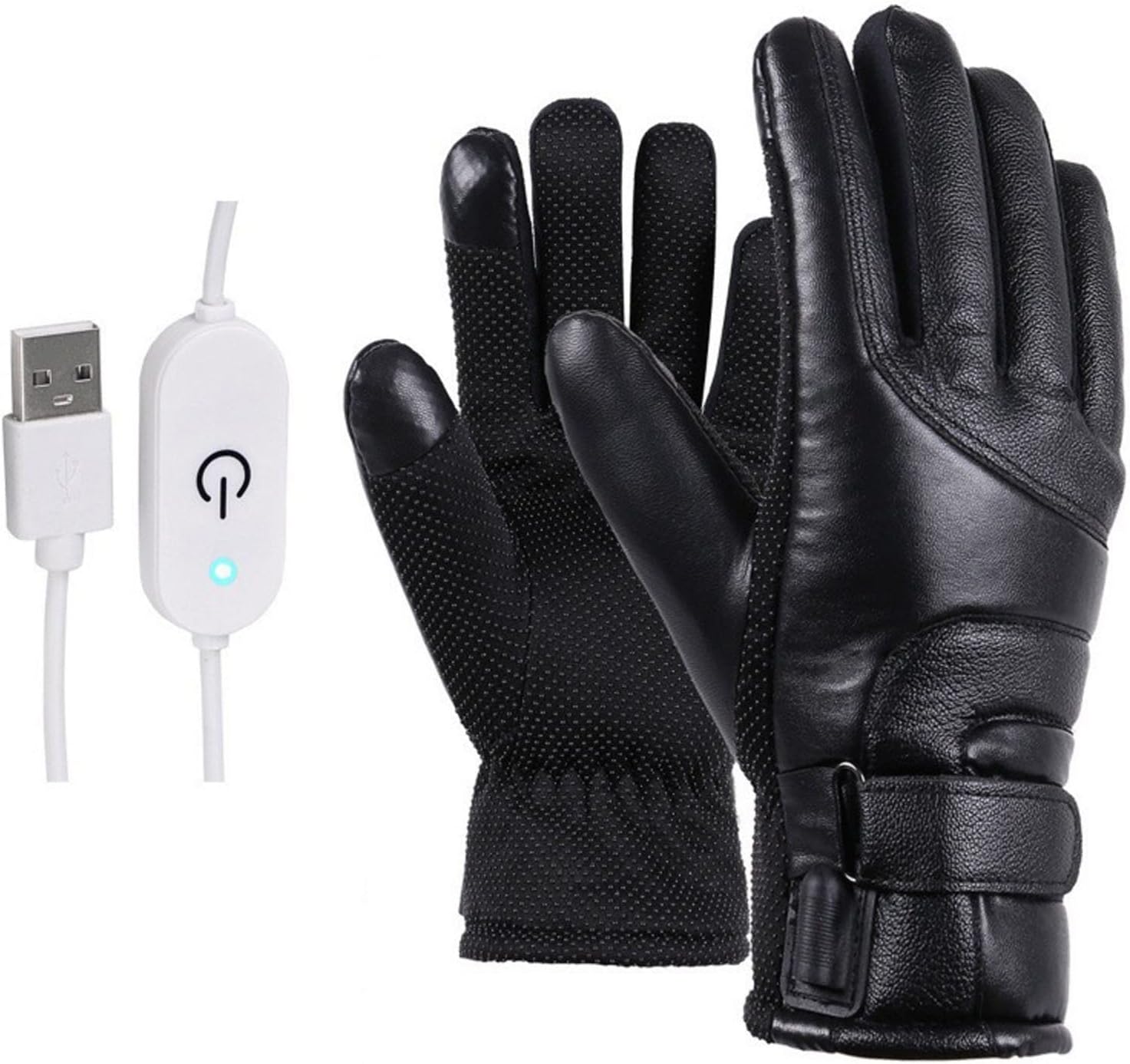 Electric Heated Gloves - USB Rechargeable, Waterproof & Breathable with Adjustable Fit for Skiing, Cycling, Hiking & Outdoor Adventures – Ideal for Cold Weather Conditions