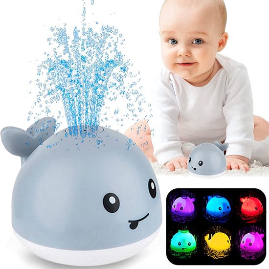 Whale Bath Toys - Baby Bath Toys - For Children 1-3 Years - Bath Toys for Babies 6-18 Months - Lighted Whale Bath Toy Sprinkler - Perfect Gifts for Baby Boys and Girls