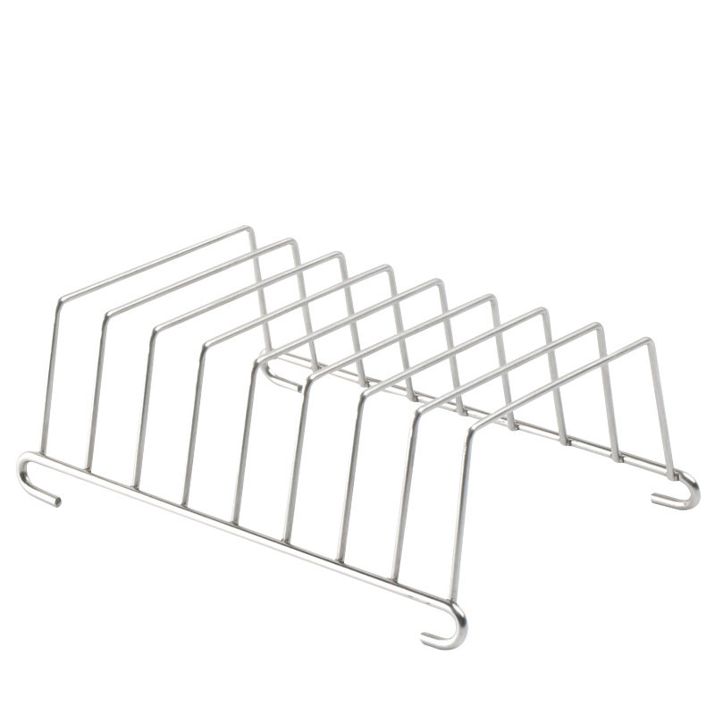 Airfryer Bread Rack - Stainless Steel Toast Rack - Bread Holder - Breakfast Accessory - Silver