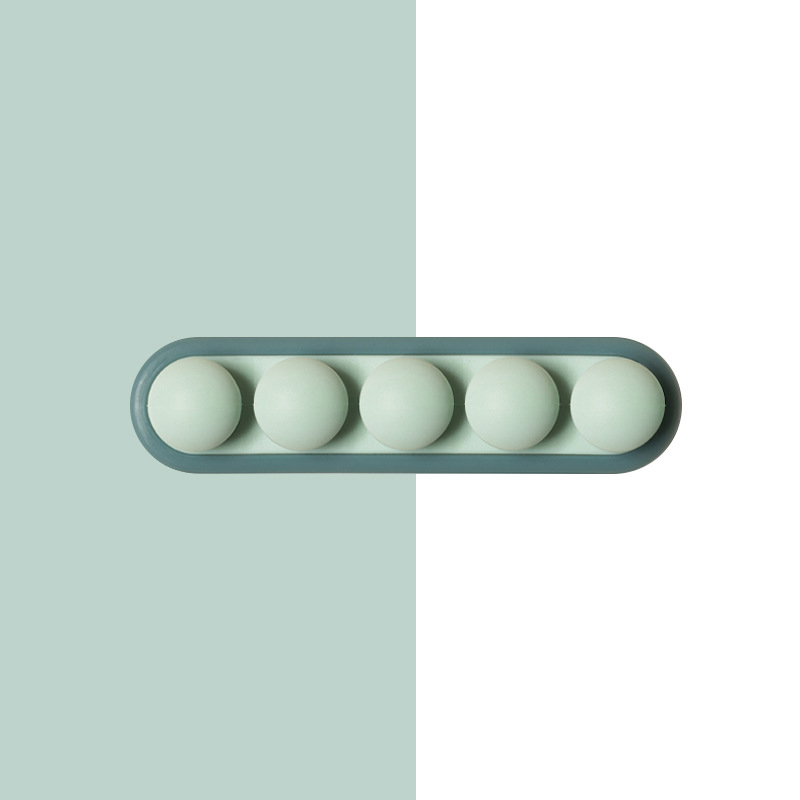 Pea Pod Cable Organizer - Blue - Self-Adhesive Cable Holder - Silicone - For Office & Home